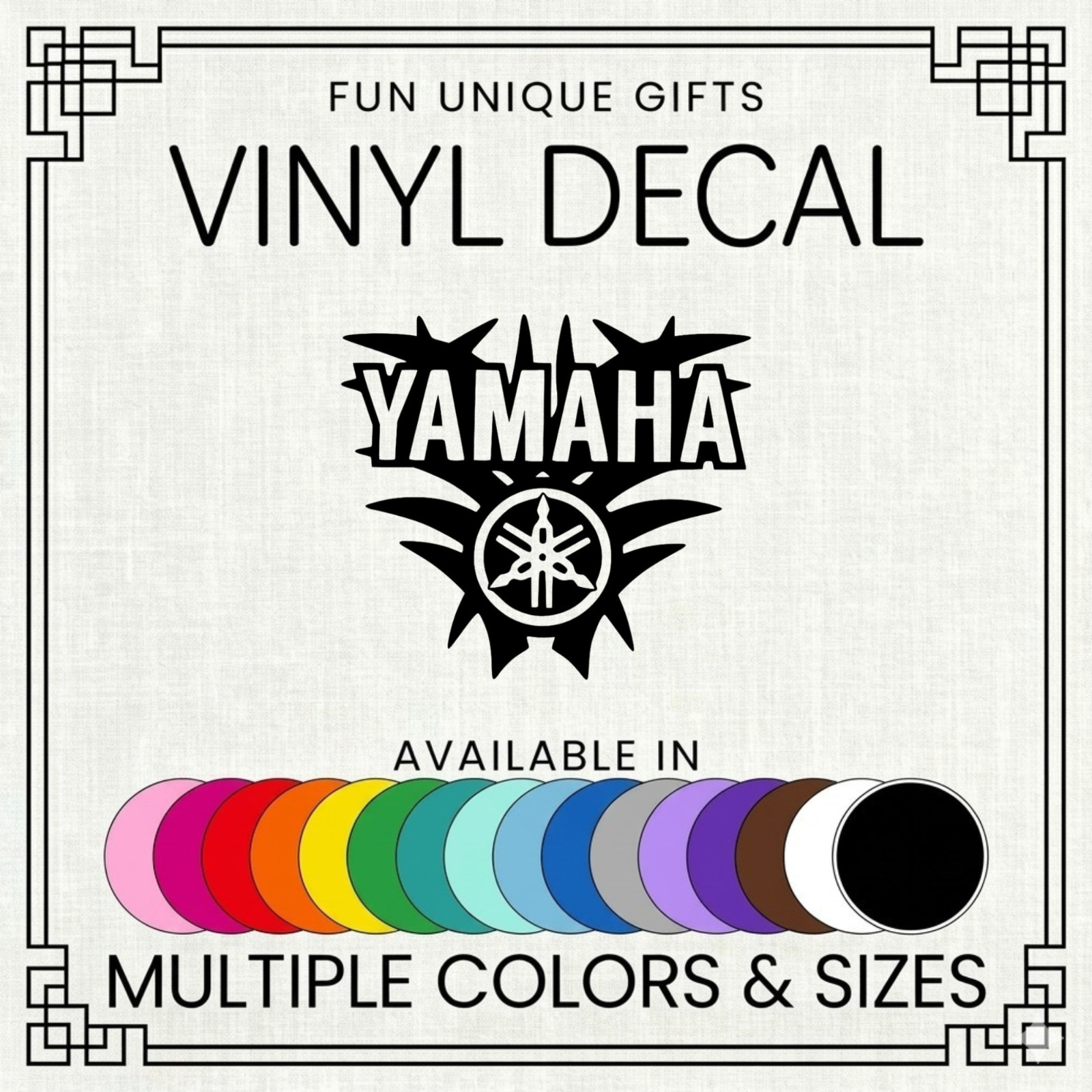 Yamaha Vinyl Decal Sticker -Multiple Colors & Sizes- SHIPS FREE!