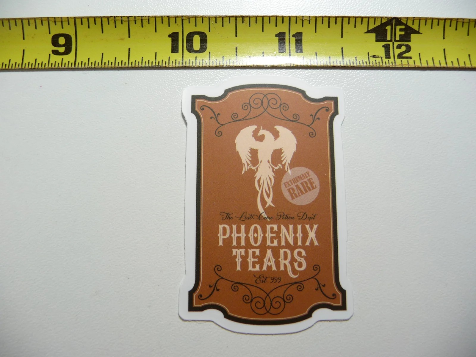 PHOENIX TEARS SMALL STICKER DECAL WITCHCRAFT POTION SPELL WITCH GOTH LABEL FUNNY