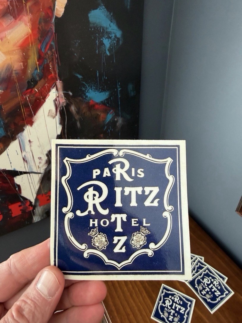 2x Pack Of Vintage Ritz Paris Vinyl Stickers – New