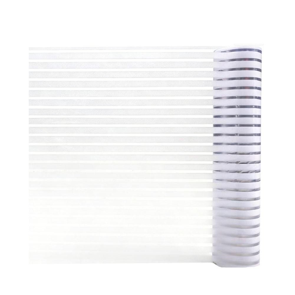 Frosted Stripe Window Cover Static Cling Reusable Waterproof PVC Material