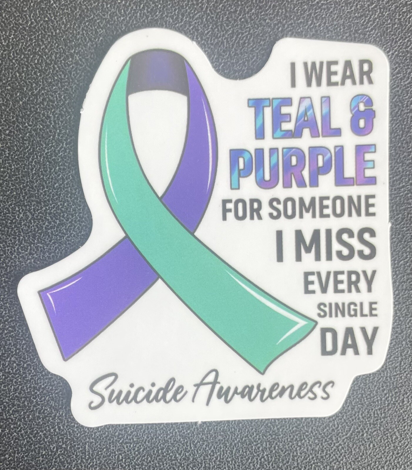 12 Suicide Prevention Awareness Stickers Purple Teal As Shown