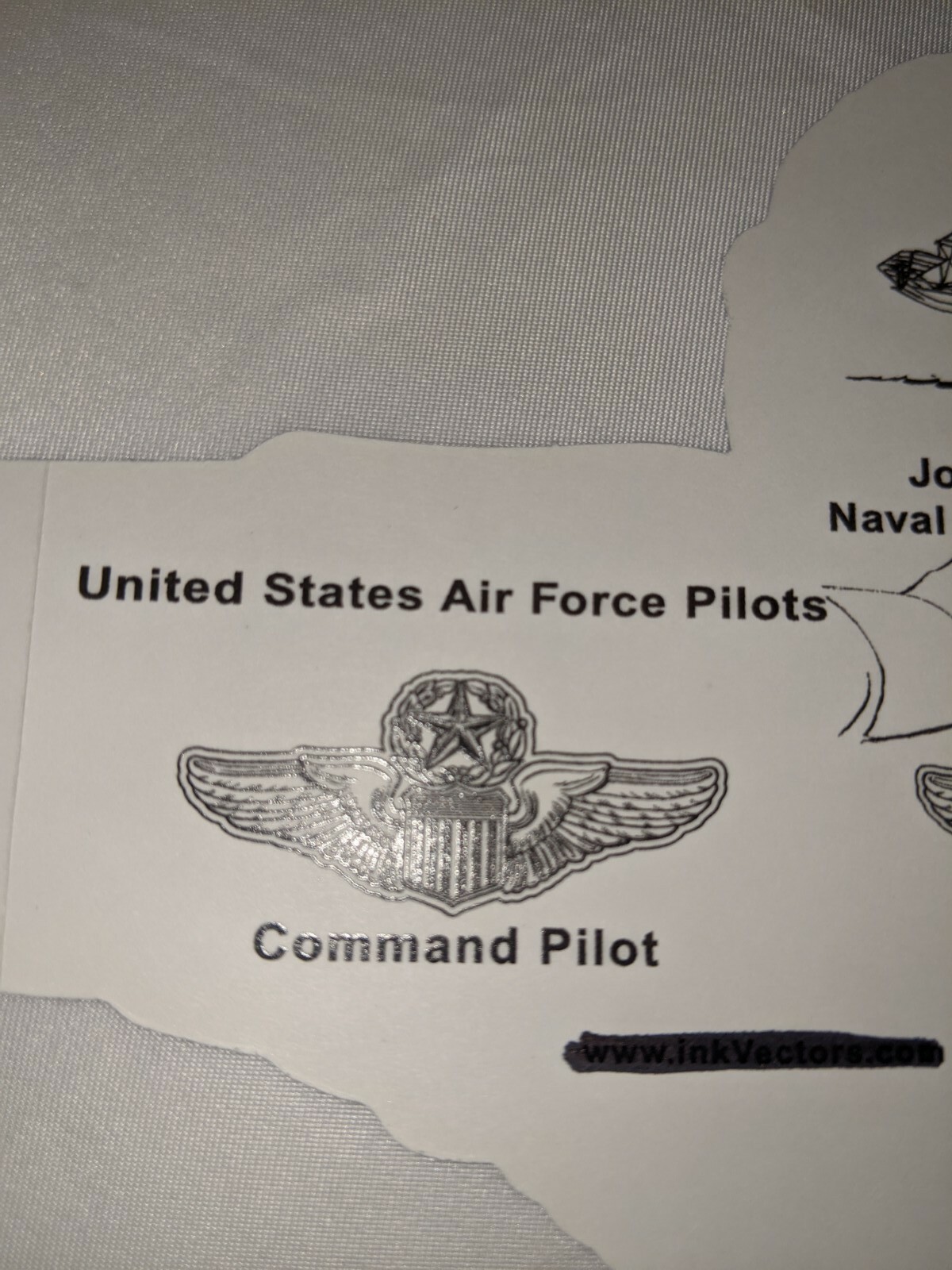 United States Air Force Pilots Sticker 9 Inches Lot Of 5 Silver 3 In 1
