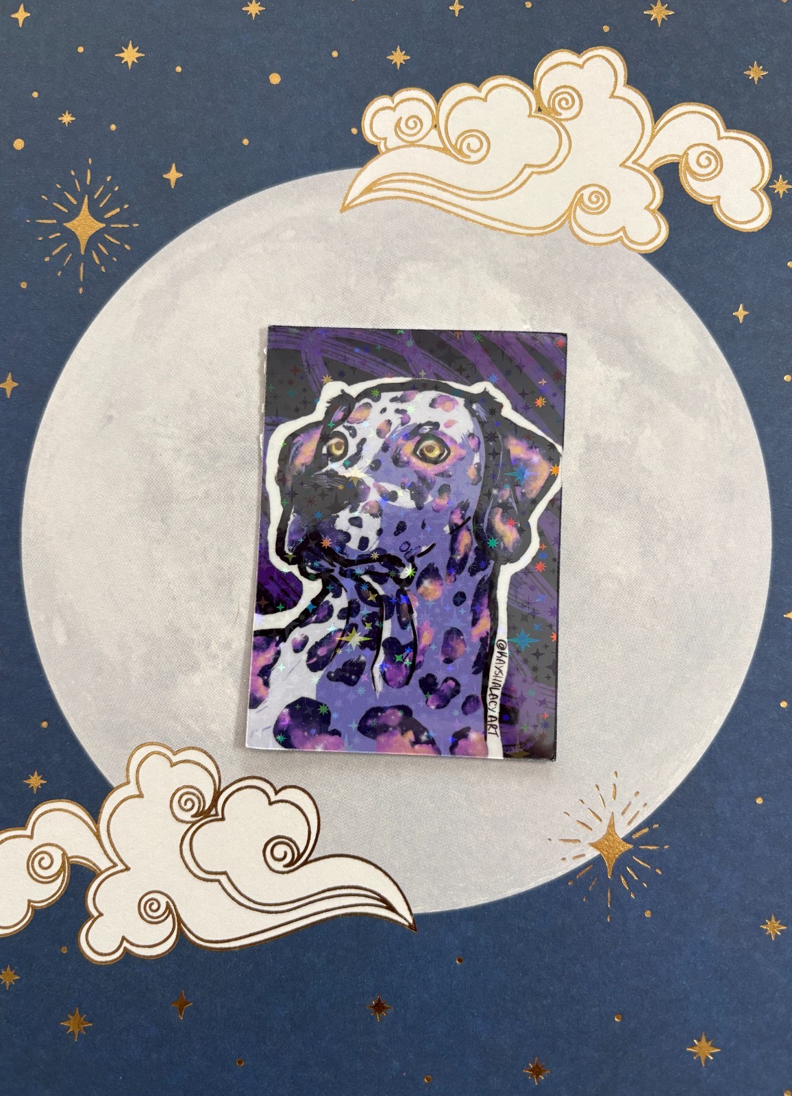 Puppy Pack 5 Holographic Waterproof Vinyl Dog Themed Stickers by KayshaLacyArt