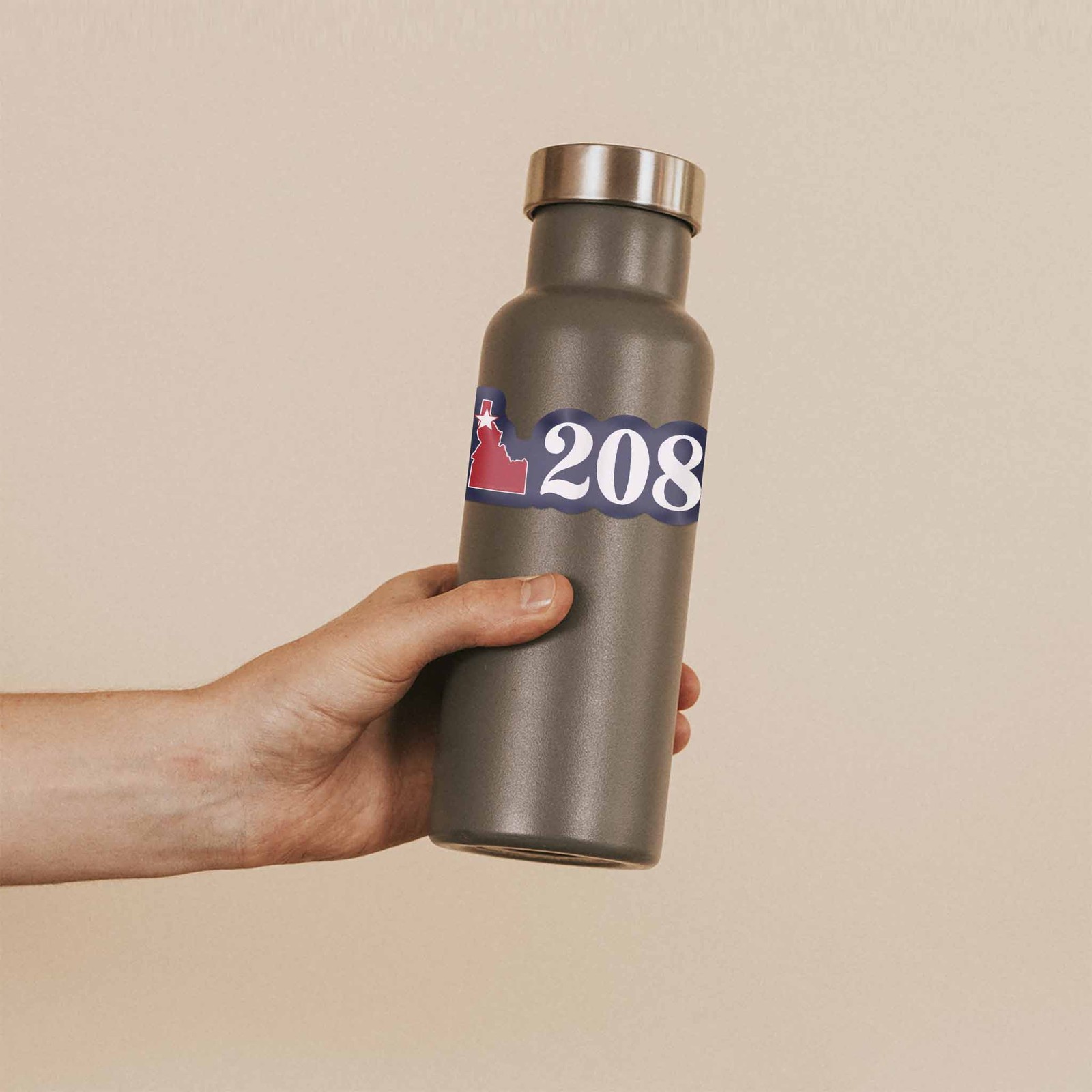 North Idaho 208 Area Code Sticker