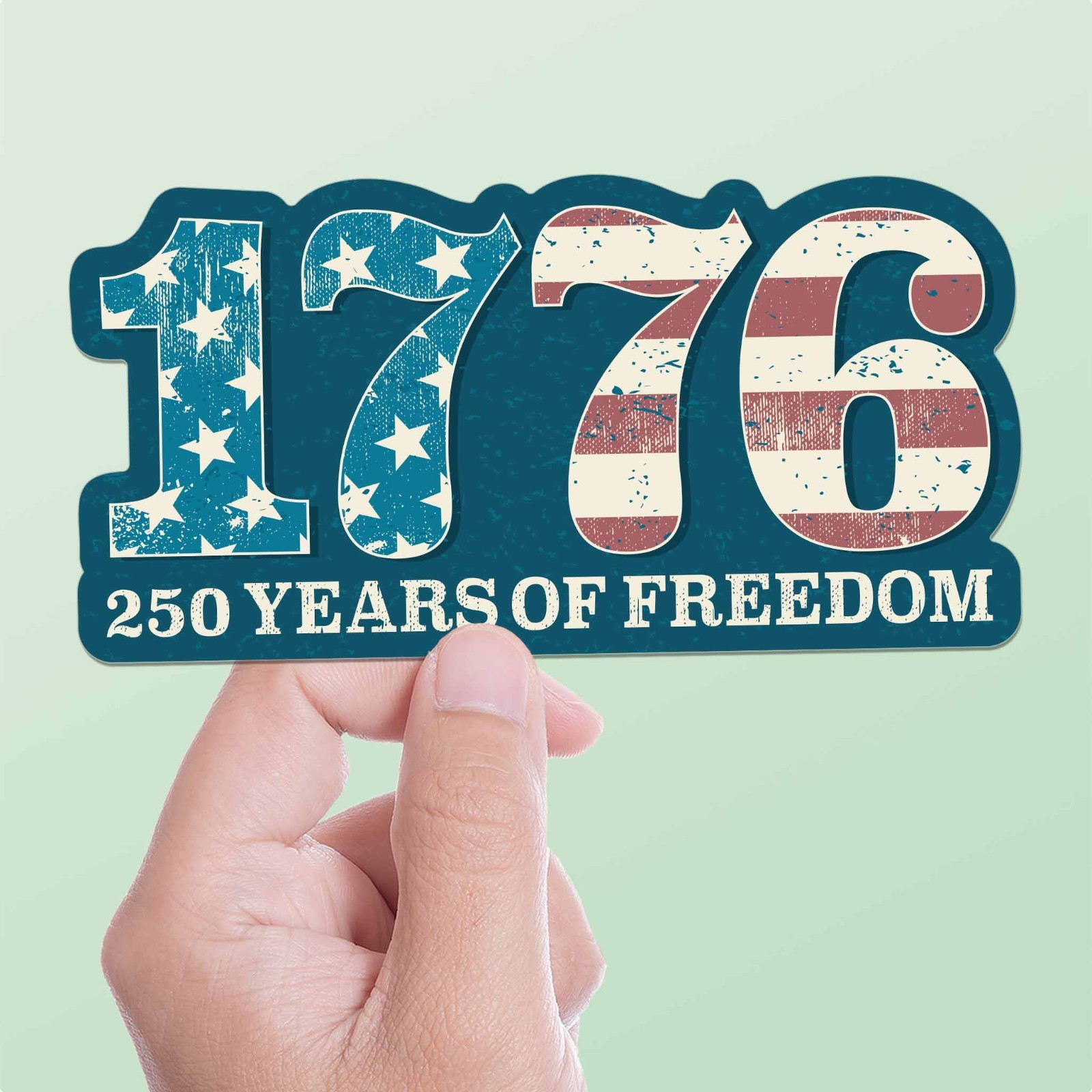 1776 America's 250th Anniversary Sticker – Cool 2026 Patriotic USA Decal