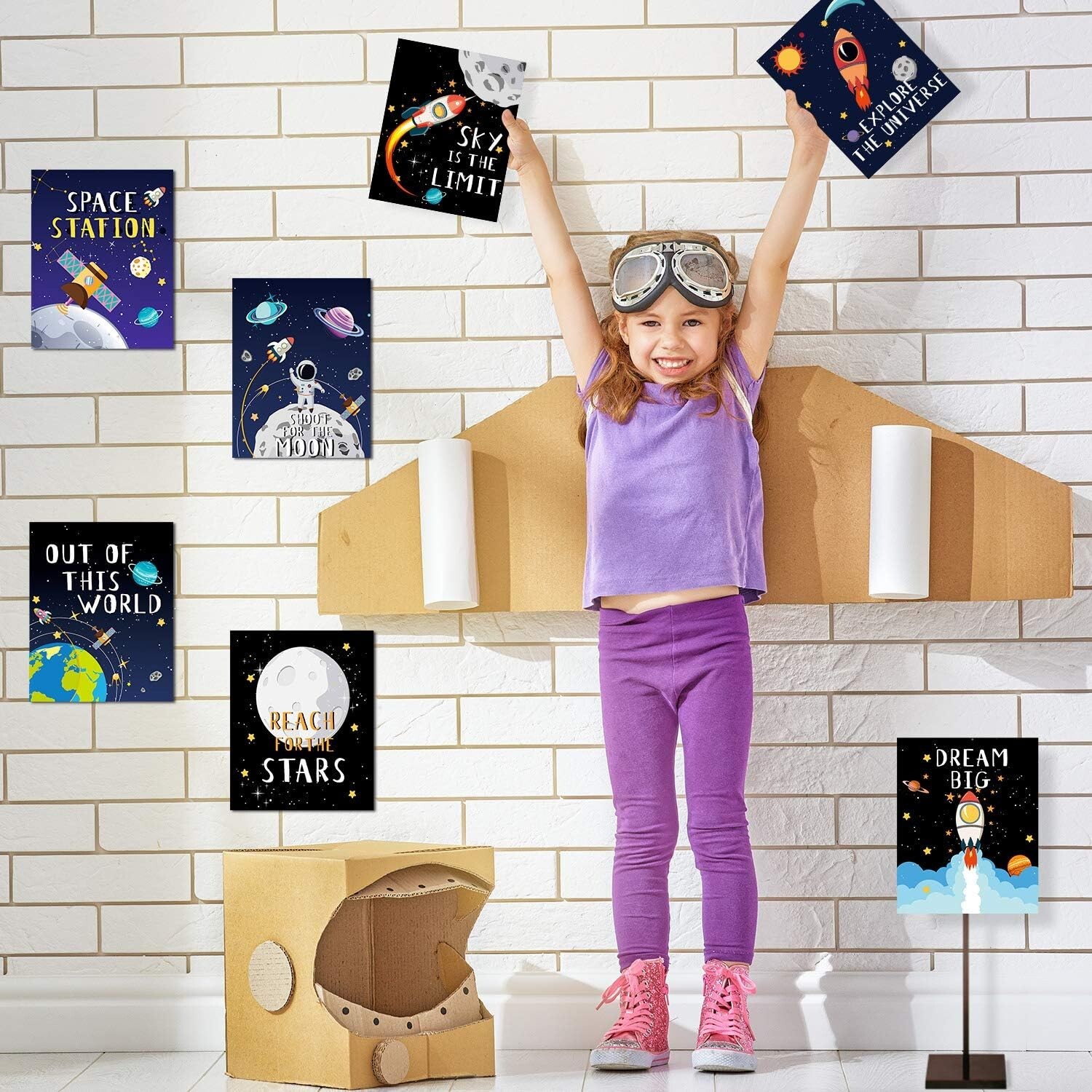 Chic Space Posters for Boys and Girls Playroom – Inspirational Room Decoration