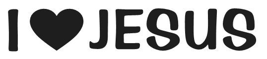I LOVE JESUS VINYL DECAL STICKER RELIGIOUS CHRIST CHOOSE COLOR