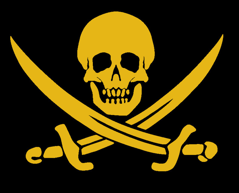 SWORDS CROSSES AND SKULL. Decal Stickers for Cars, Windows, Laptops, Tablets.