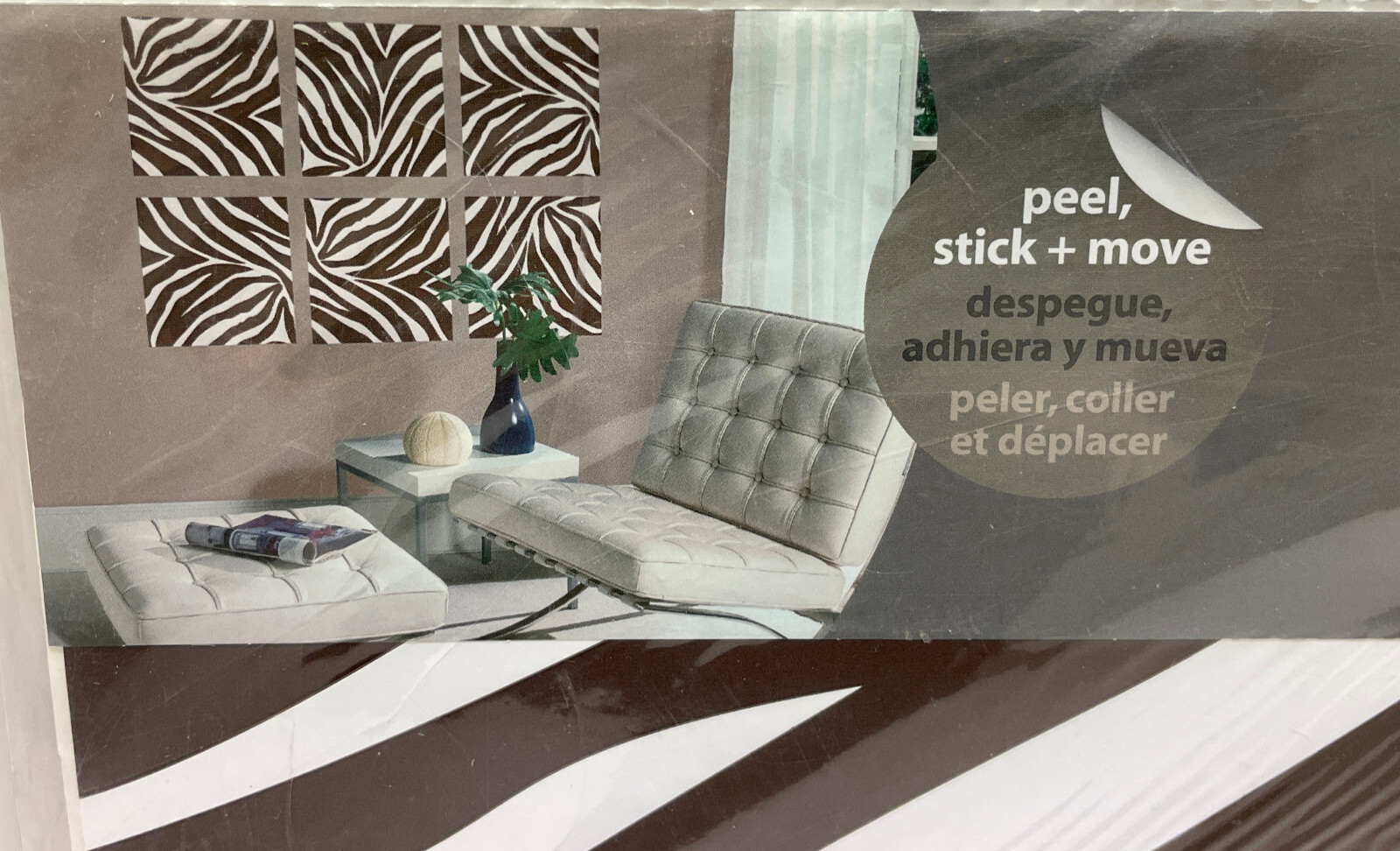 Wall Pops! "Blox animal instinct" set of 4 self-stick removeable decals