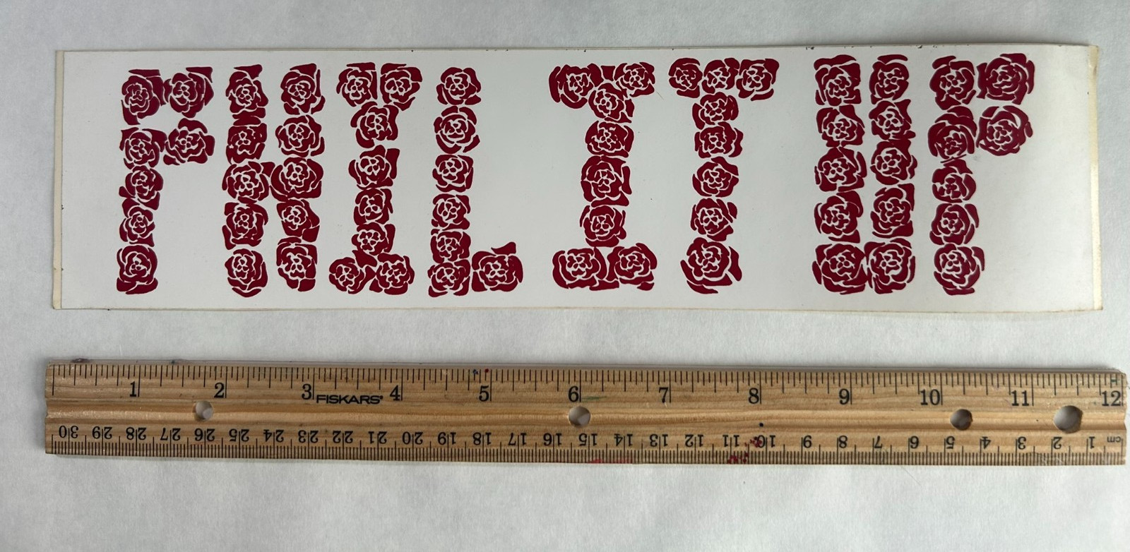 Vintage GRATEFUL DEAD "Phil it Up" bumper sticker