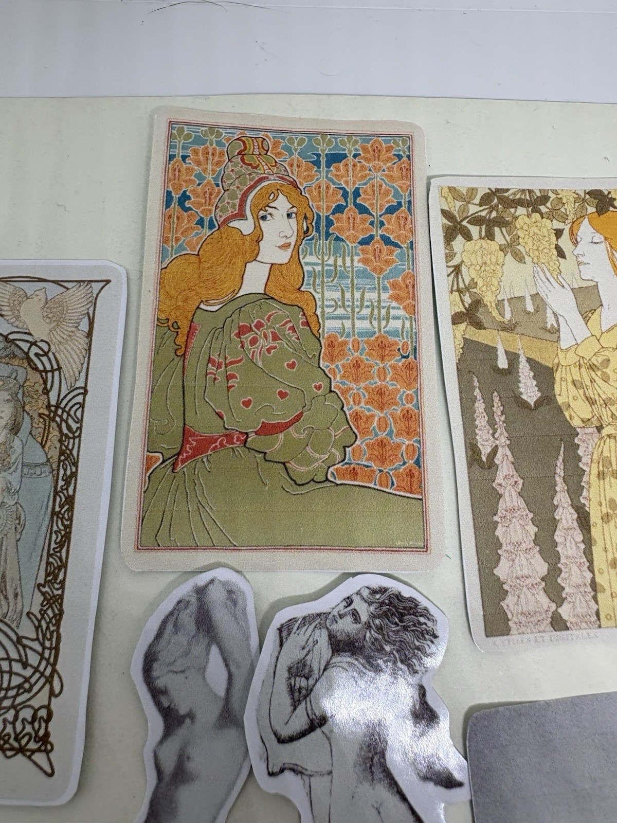 Vintage Style Sticker Set Art Deco Vintage Beautiful Women In Art History #Mood
