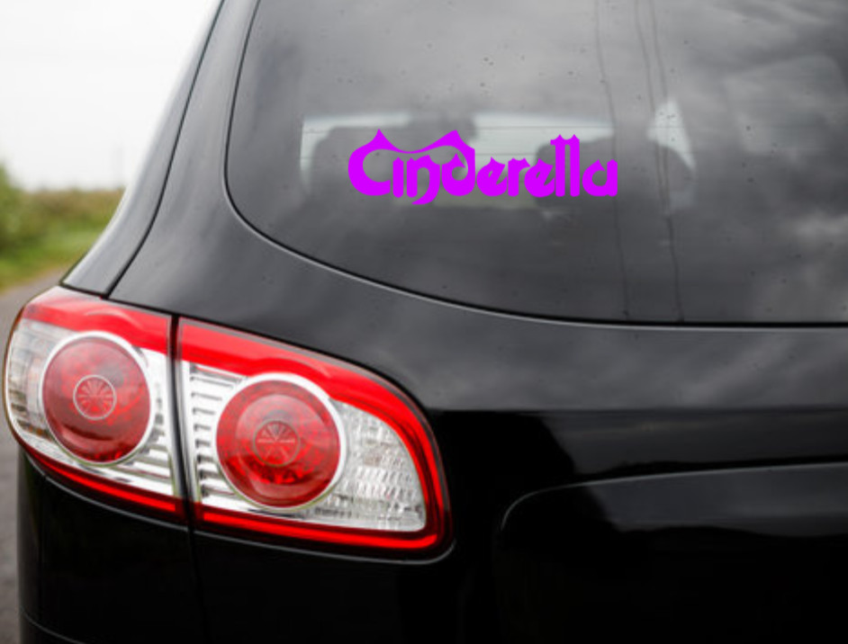 Cinderella Logo Vinyl Sticker Decal Heavy Metal Band Car Bumper Dokken Ratt Hair