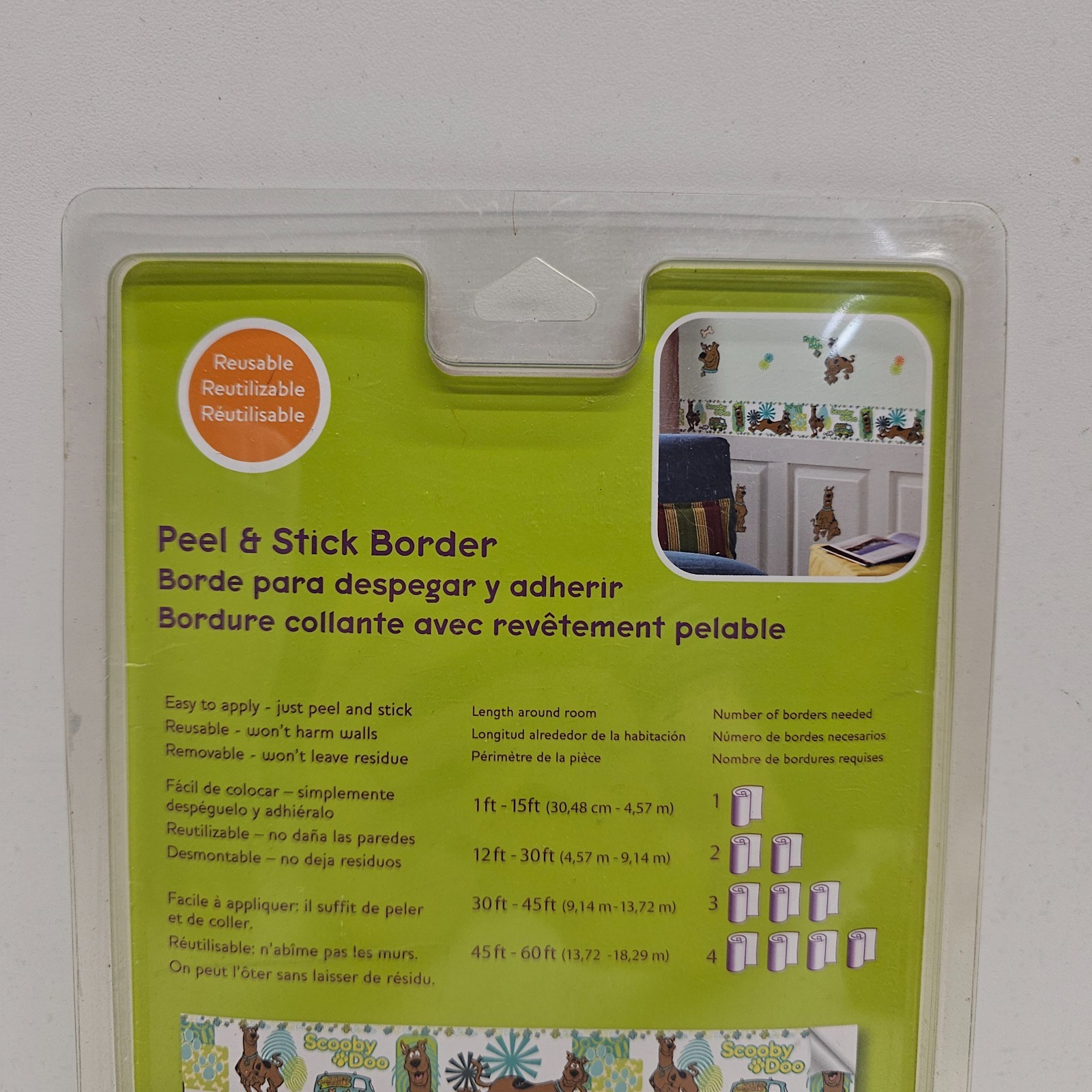 Brewster Scooby-Doo Peel & Stick Border PS93992 5×15 Wall Decor
