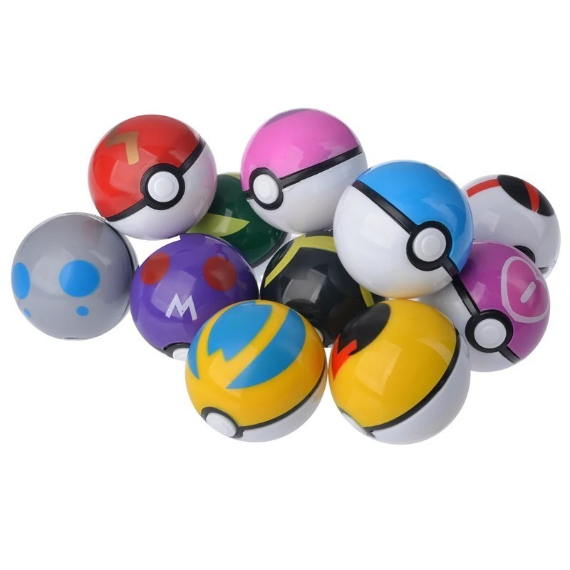 12 Pcs/Set Poke Pokeball Action Figure Poke Game Poke Ball Model Gift Toys Kids