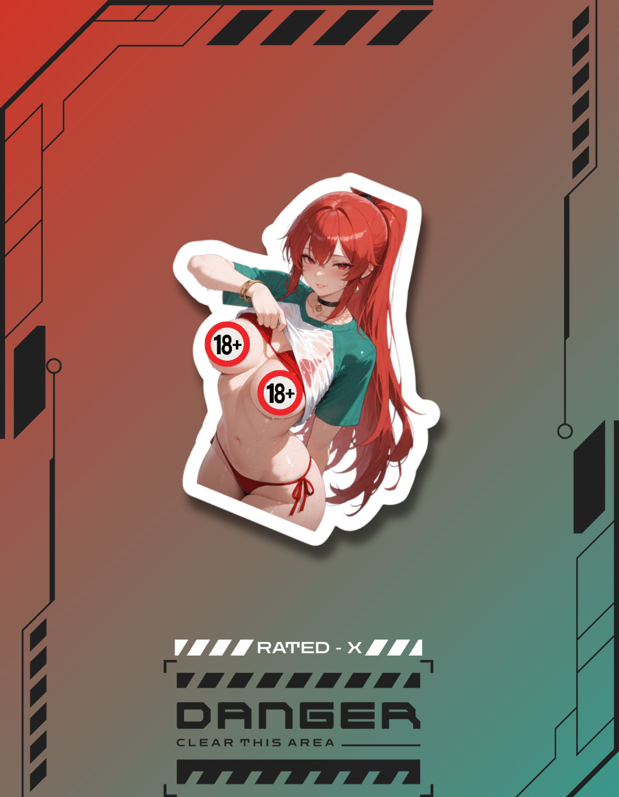 Rapi: Red Hood | Nikke: Goddess of Victory | Anime Girl Waifu Sticker Decal