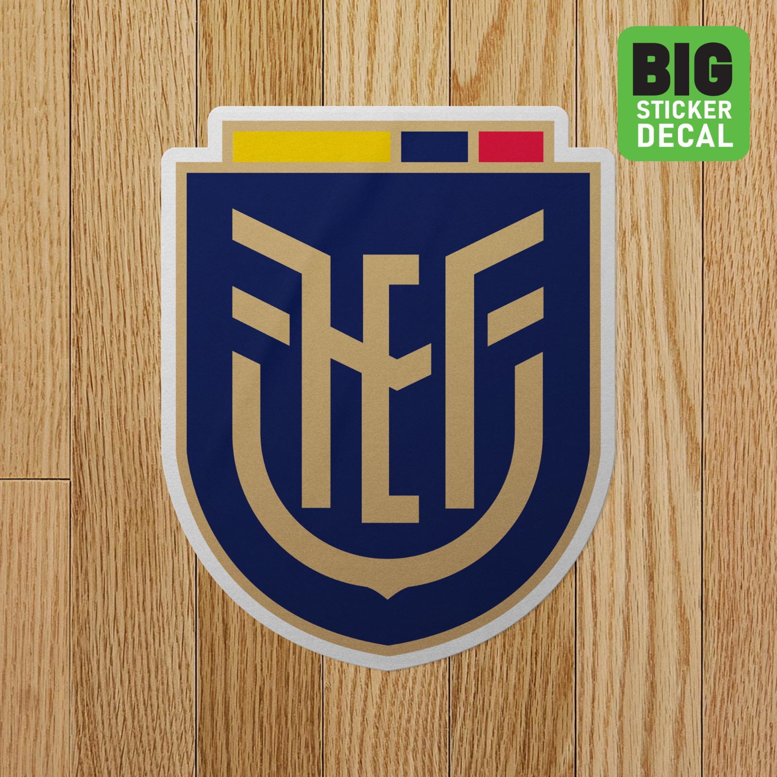 Seleccion Ecuador Big Laminated Vinyl Soccer Sticker Car Decal Calcomania