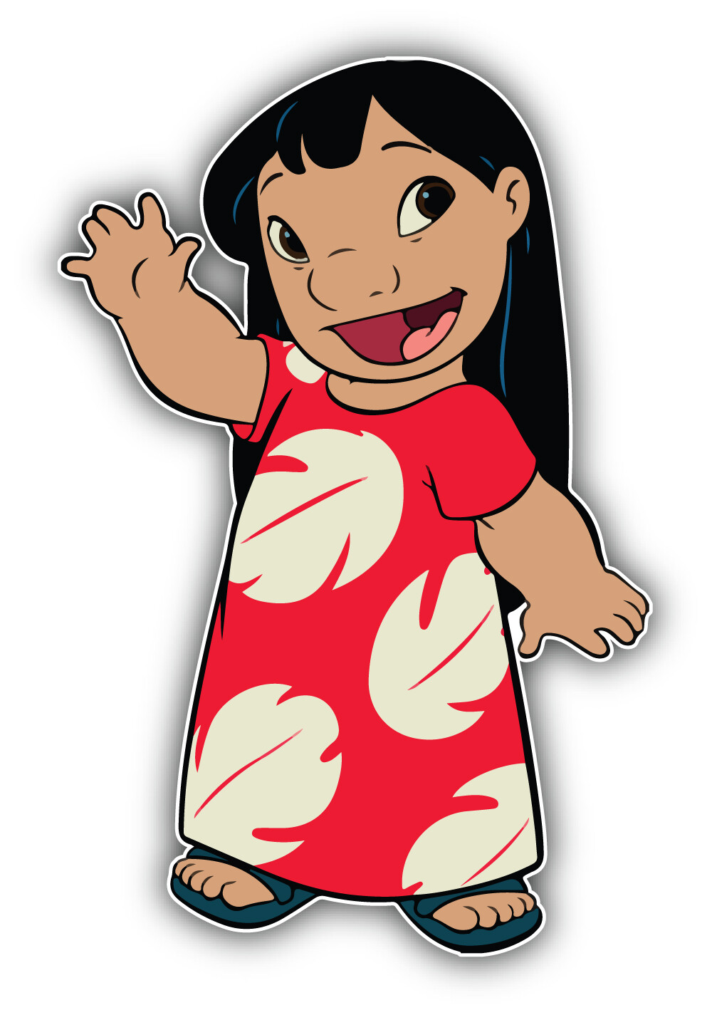 Lilo & Stitch Cartoon Sticker Bumper Decal – "SIZES"