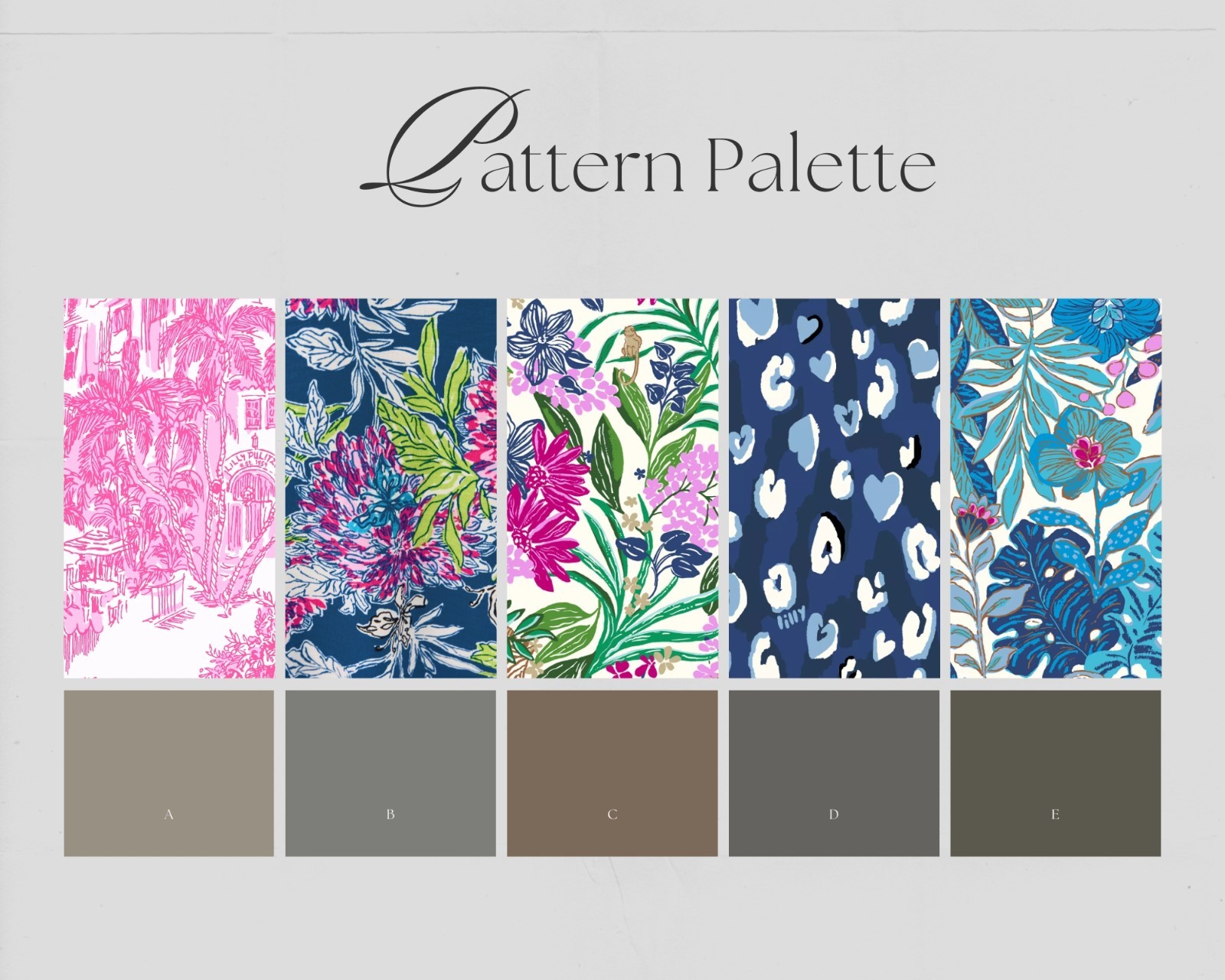 25 Lilly P Premium Vinyl Patterns & Iron on HTV, for Cricut cutting machines