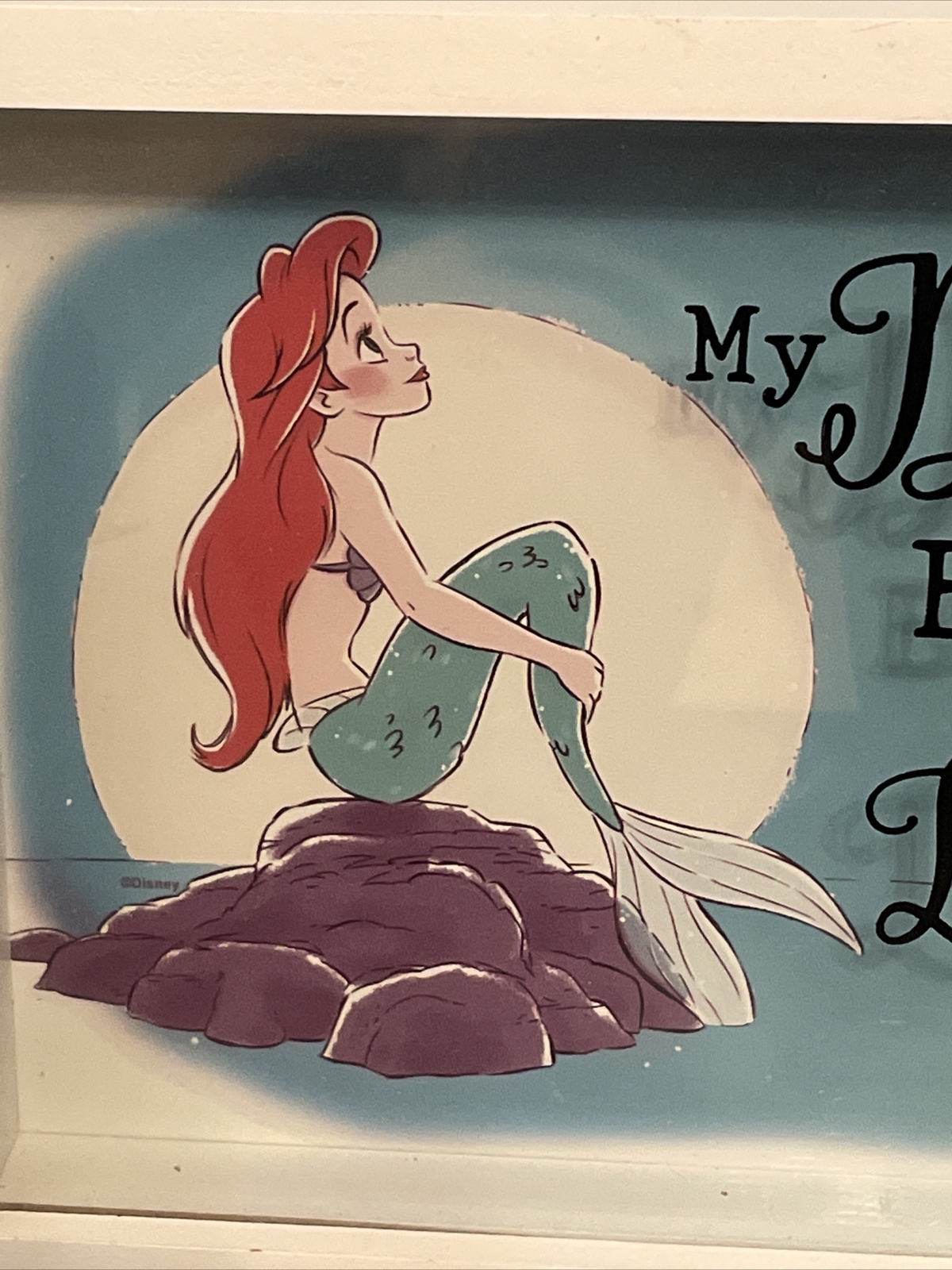 Disney The Little mermaid “my dreams are bigger than life” wall decor plaque