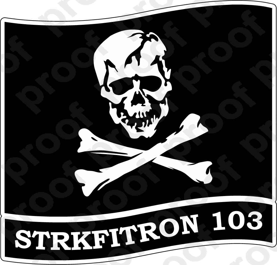STICKER USN VFA 103 JOLLY ROGERS