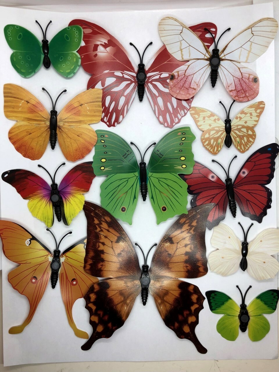12 pcs Butterfly Wall Stickers Magnetic Decals US seller