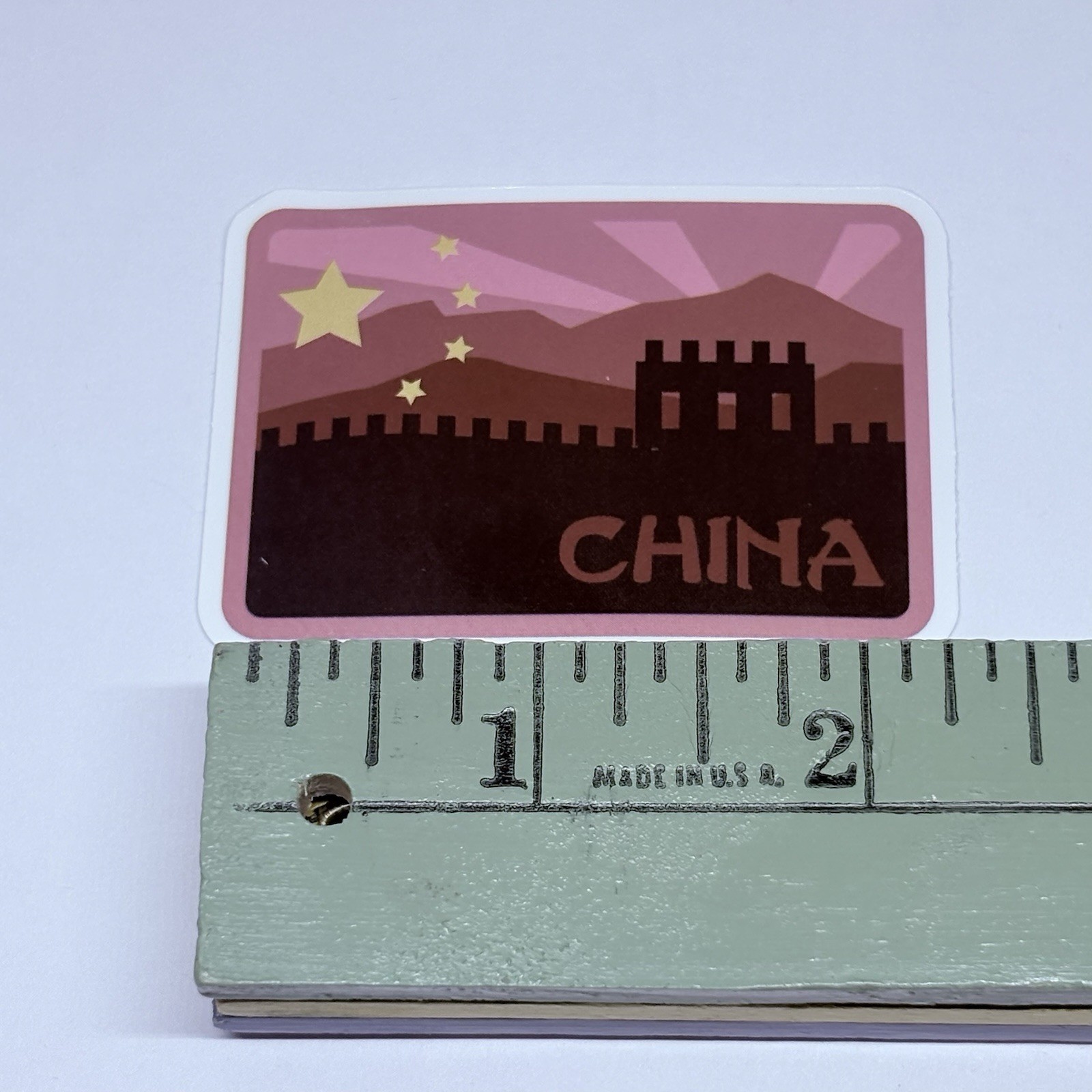 Great Wall Of China Sticker Flag Stars Travel Souvenir Decal Vinyl Art Decor T15