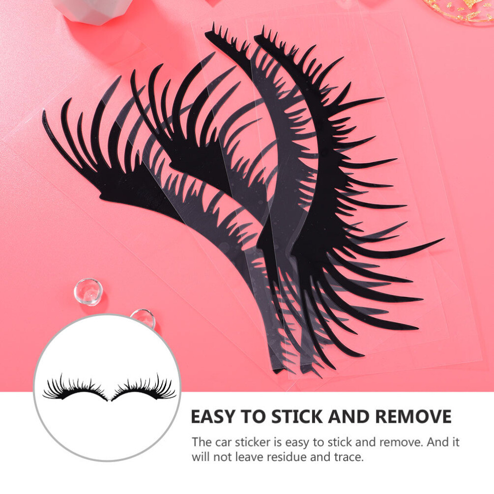 Car Eyelashes for Headlights Universal Golf Cart Sticker Accessories Sticker