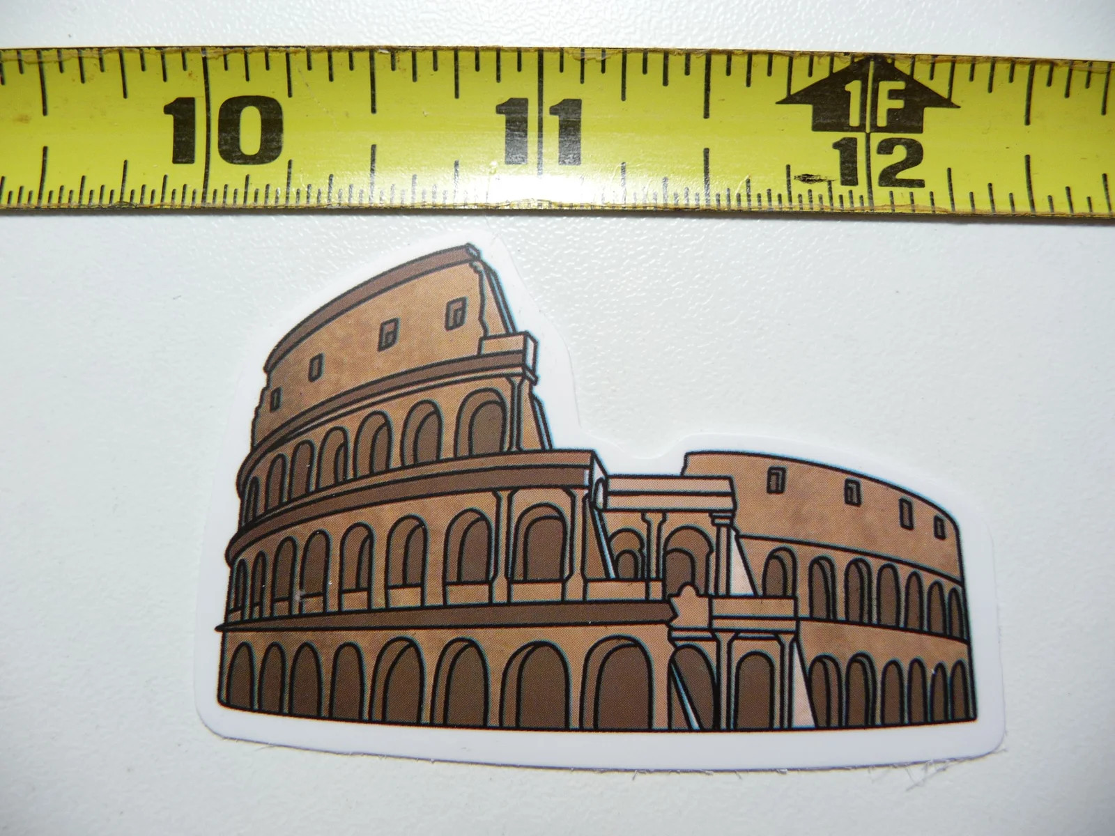 ITALY ITALIAN ROMAN COLISEUM SMALL STICKER DECAL VACATION TRIP VISIT MEMORIES