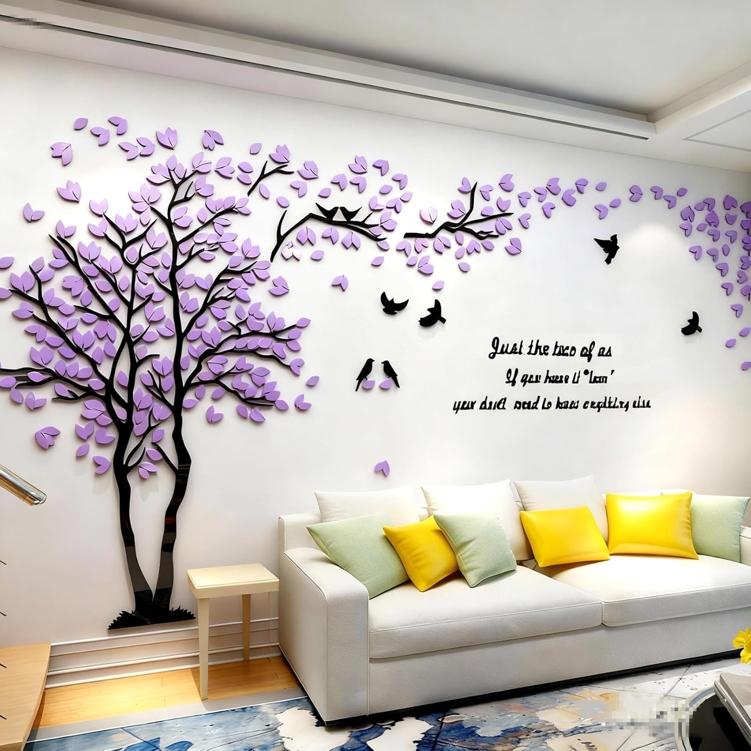 Large Tree Wall Decor – 3D Acrylic Sticker for Living Room