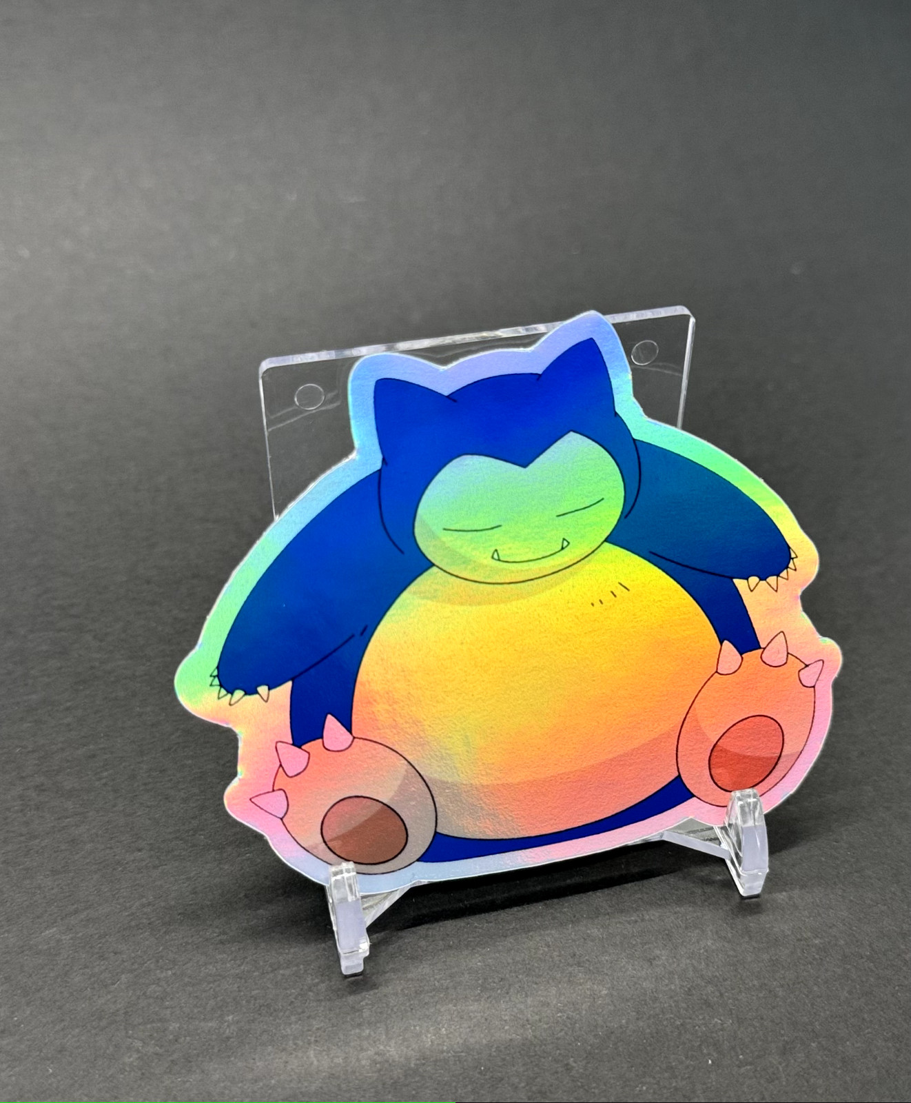 Holographic Shiny Snorlax Sticker – Laminated – laptop, book, tumbler sticker