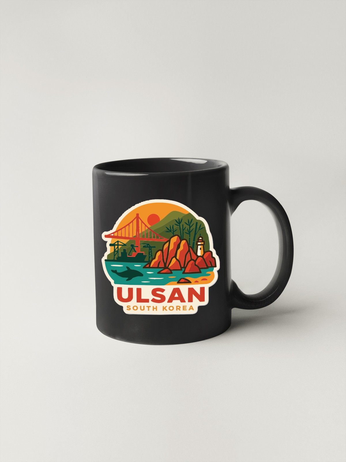Ulsan South Korea Sticker Decal Vinyl Die-Cut City Skyline Landmark Design