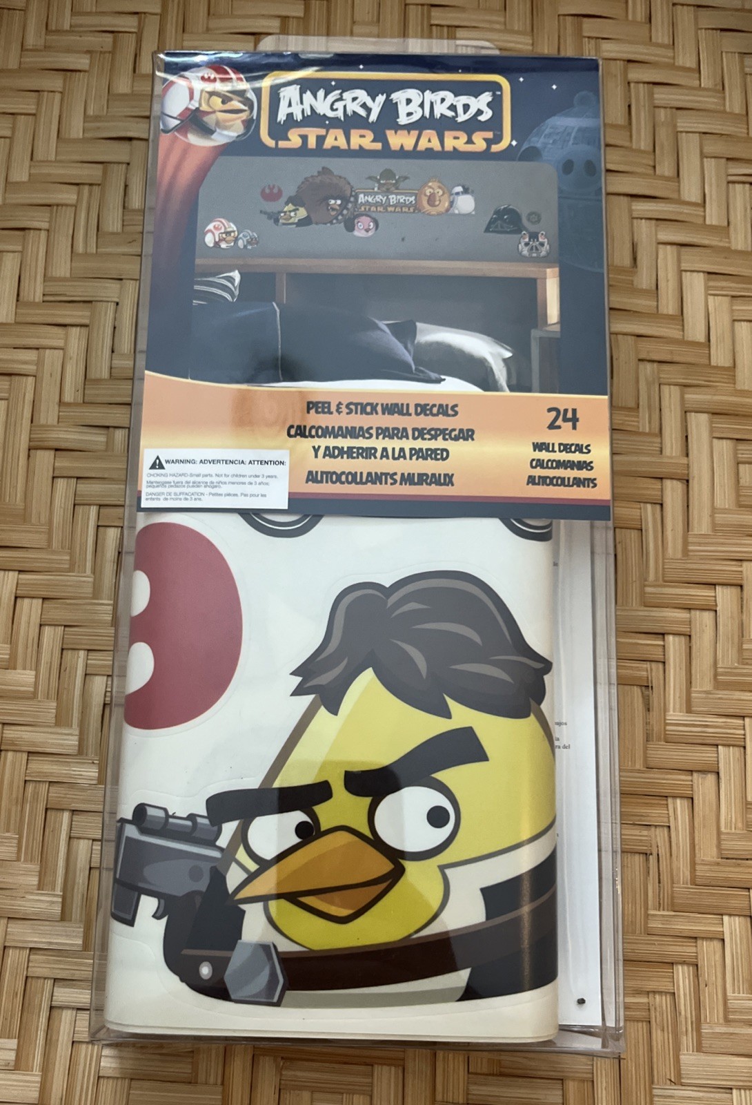 RoomMates Angry Birds Star Wars Peel Stick Wall Decals 24 Stickers Precut NEW