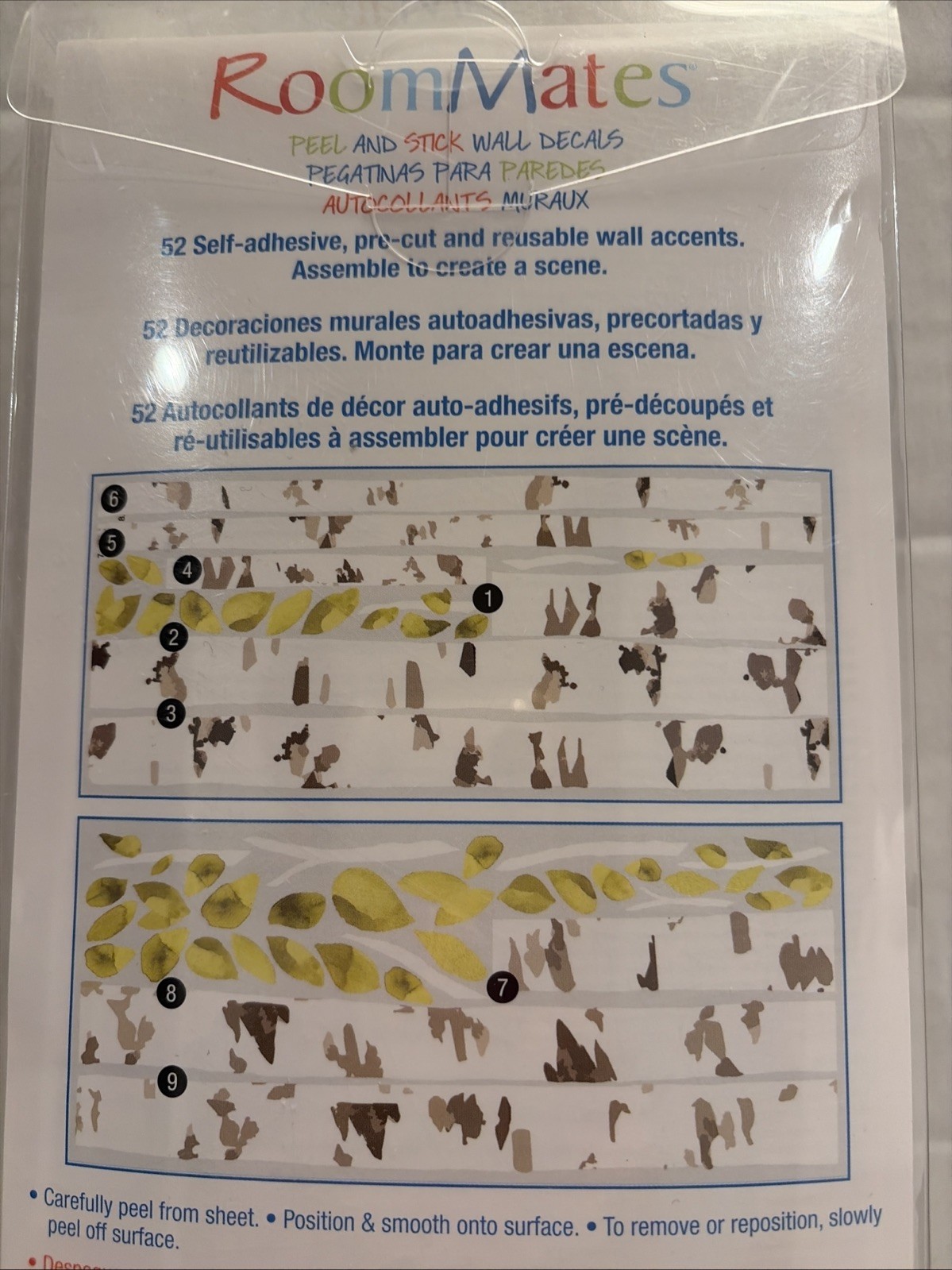 RoomMates RMK2662GM Birch Trees XL Giant Wall Decals 52pc Sealed Discontinued