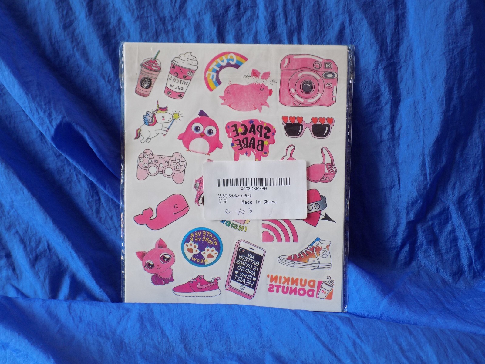 GIRL POWER Window Sticker Pack w/ 8 Sheets of Re-Usable Icons