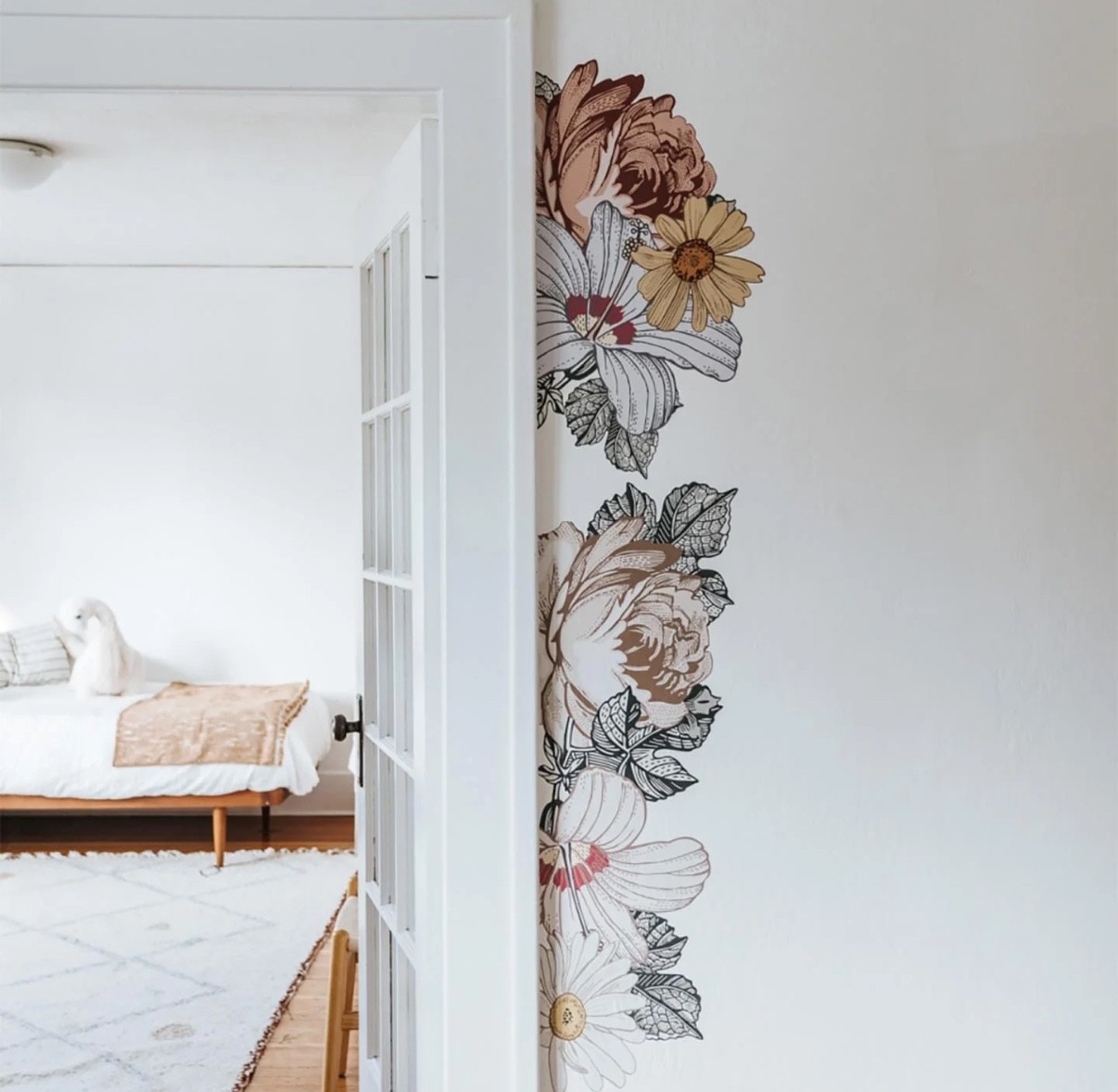 Prairie Floral in Buttercup Removable Wall Decals by Urbanwalls – Half order