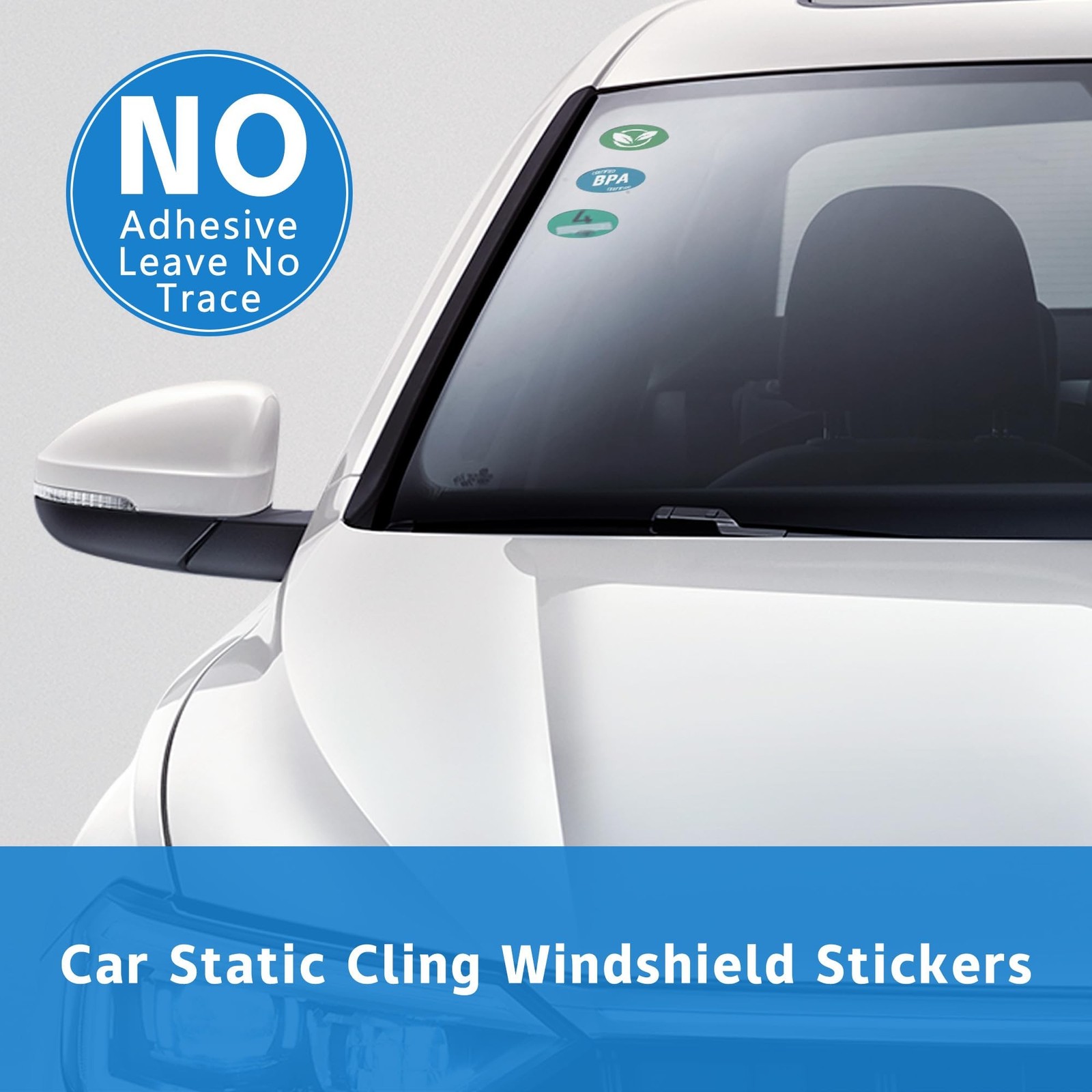 Easy Sticker Application! 5"x7" Windshield Applicator 5 Pack Static Cling New