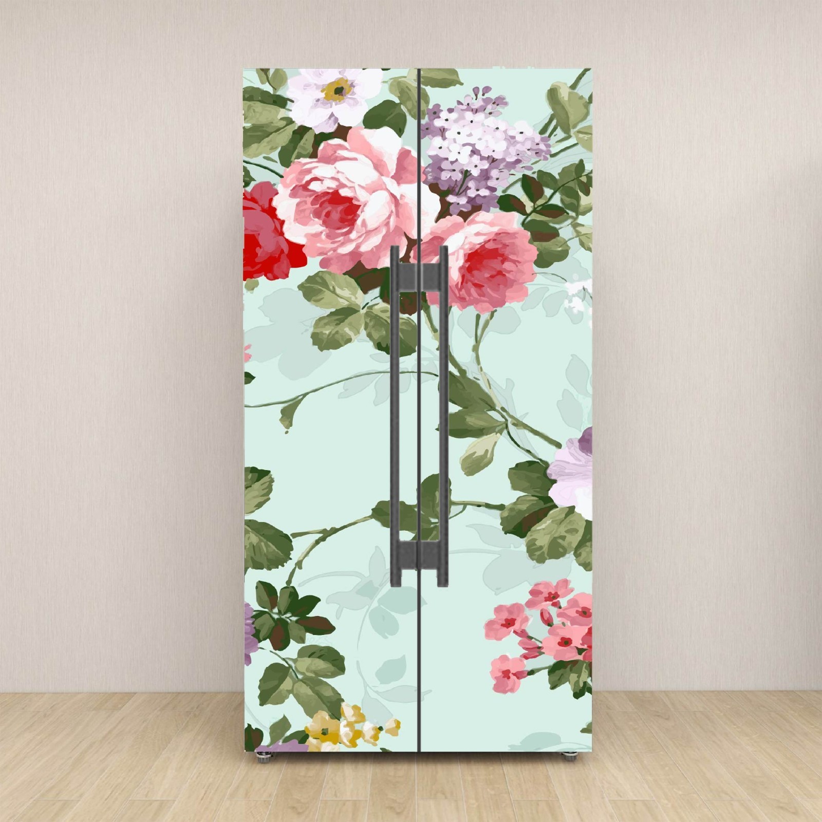 Vintage Retro Style Fridge Wrap