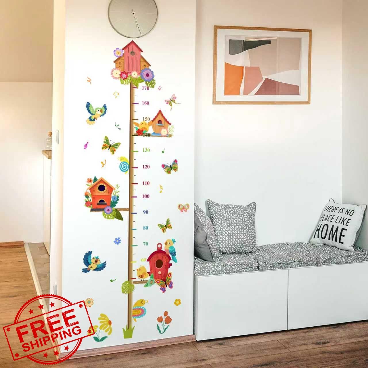 Raoformi Green Fairy Tale Forest Growth Chart Decal