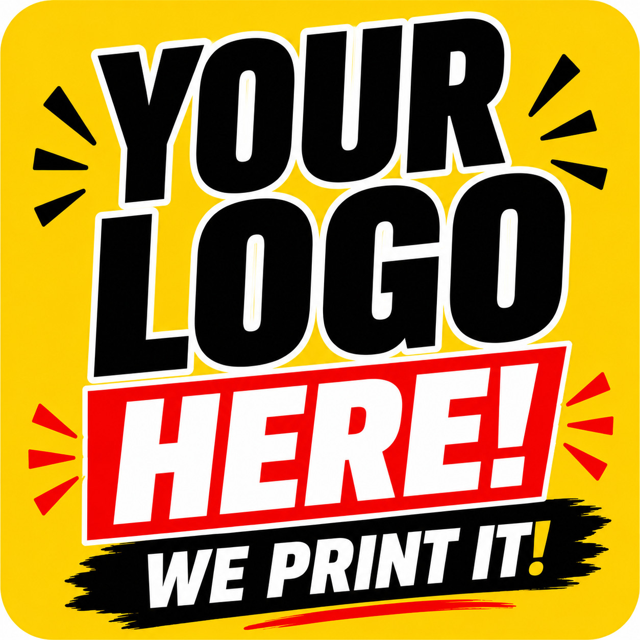 Custom Logo Stickers for Business Waterproof Vinyl Branding Labels 2"-22"