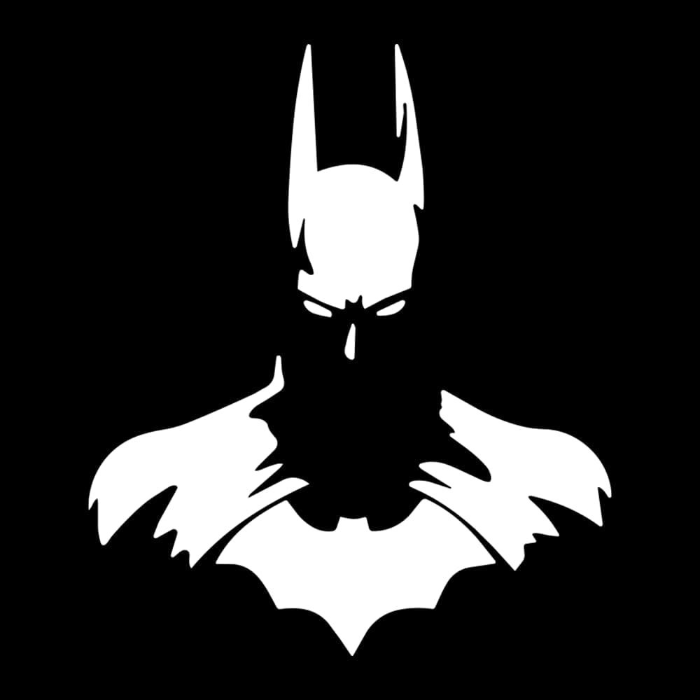 Batman Silhouette Car Window Vinyl Decal Waterproof Laptop Bumper Sticker 6×7 in