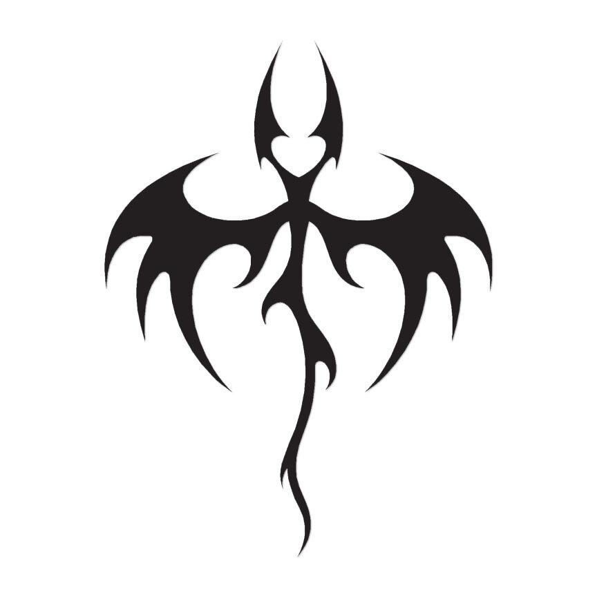 Tribal Dragon Art – Vinyl Decal Sticker – Multiple Color & Sizes – ebn1094