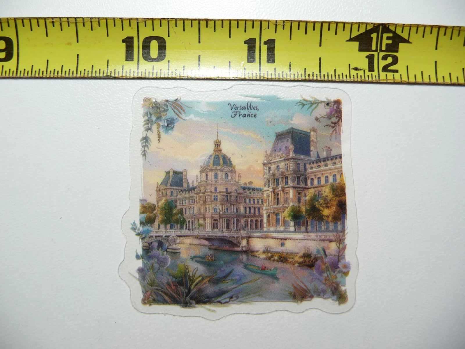 VERSAILLES FRANCE SMALL STICKER DECAL TRAVEL VIEW SITE COLORFUL VISIT VACATION