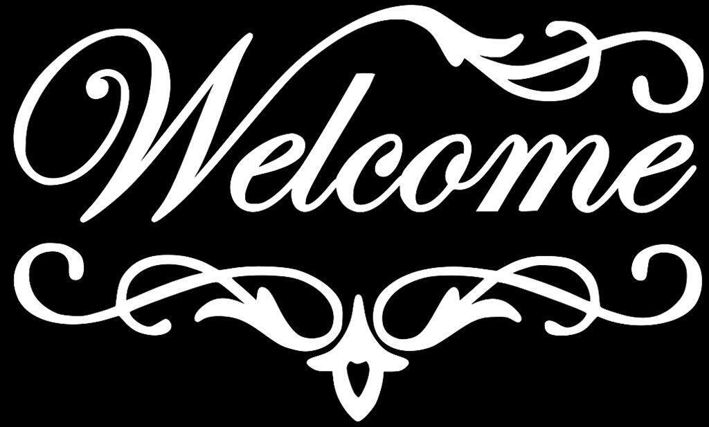 Welcome Front Door Sticker Decal
