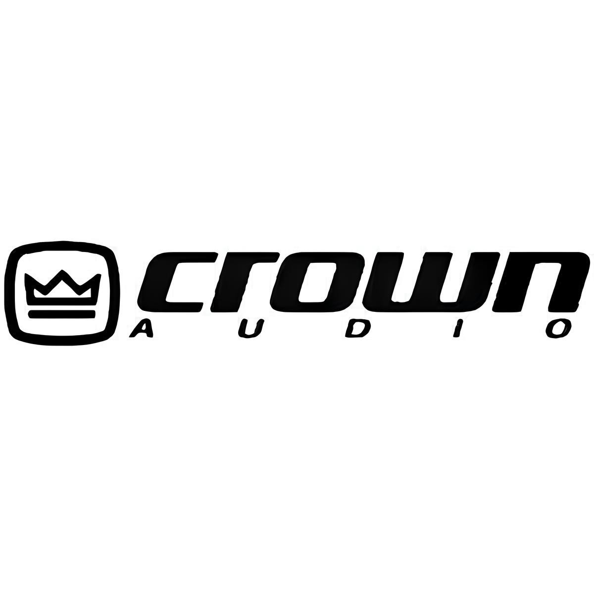 Crown Audio Vinyl Decal Die Cut