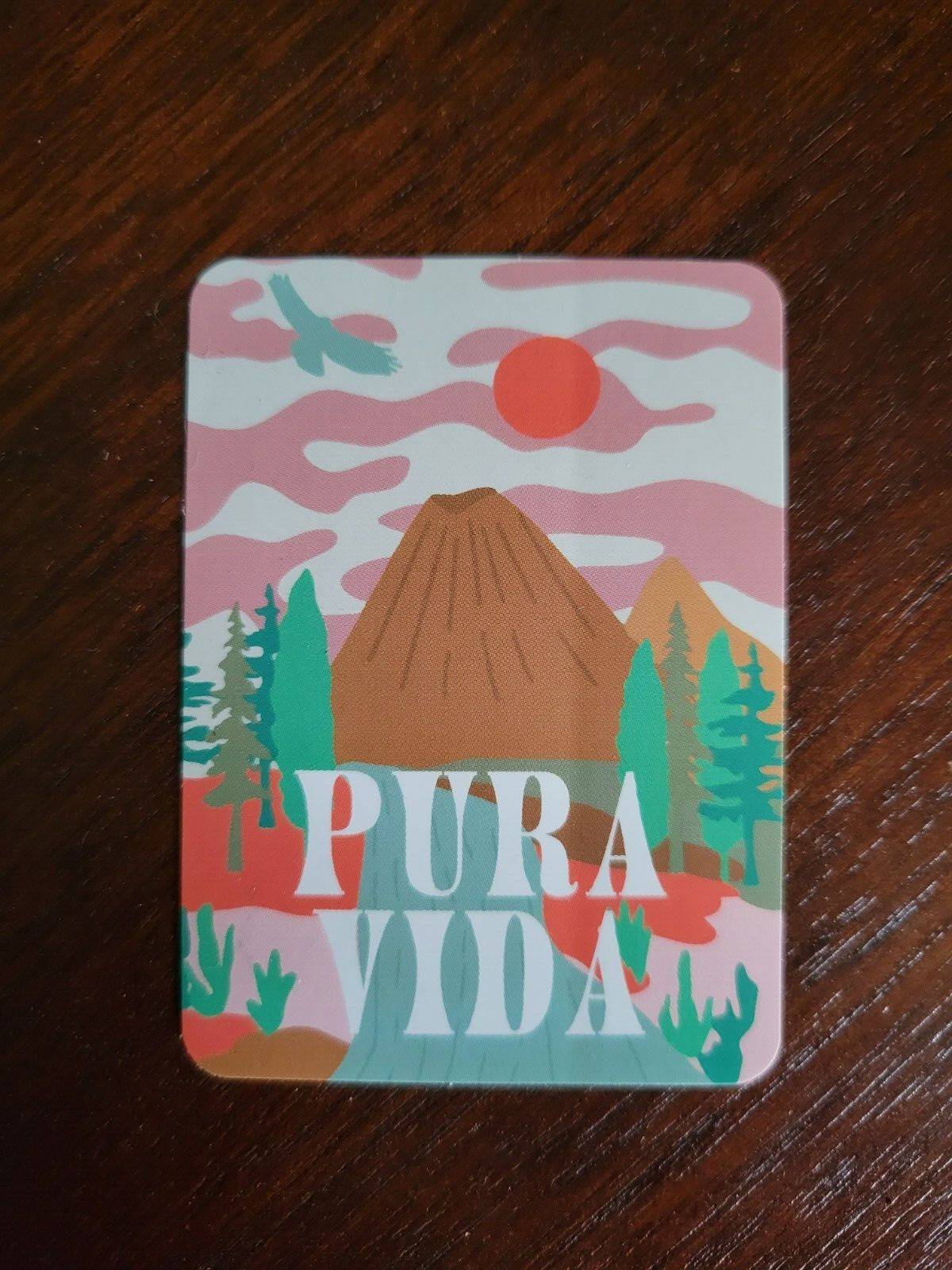 New Pura Vida September 2023 Monthly Bracelet Club Volcano STICKER