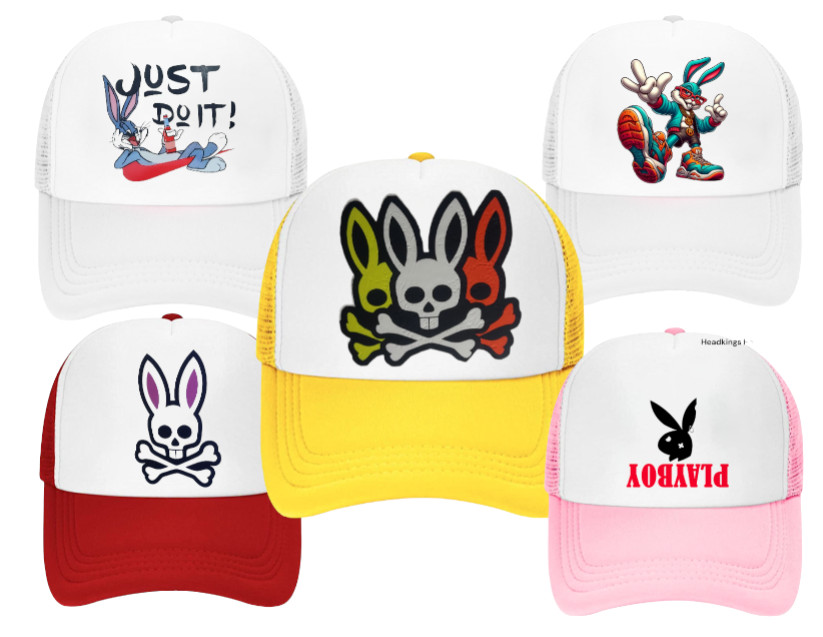 Bunny Stickers Sublimation DIY Stickers for T-shirts Hats Jackets Bags Crafting