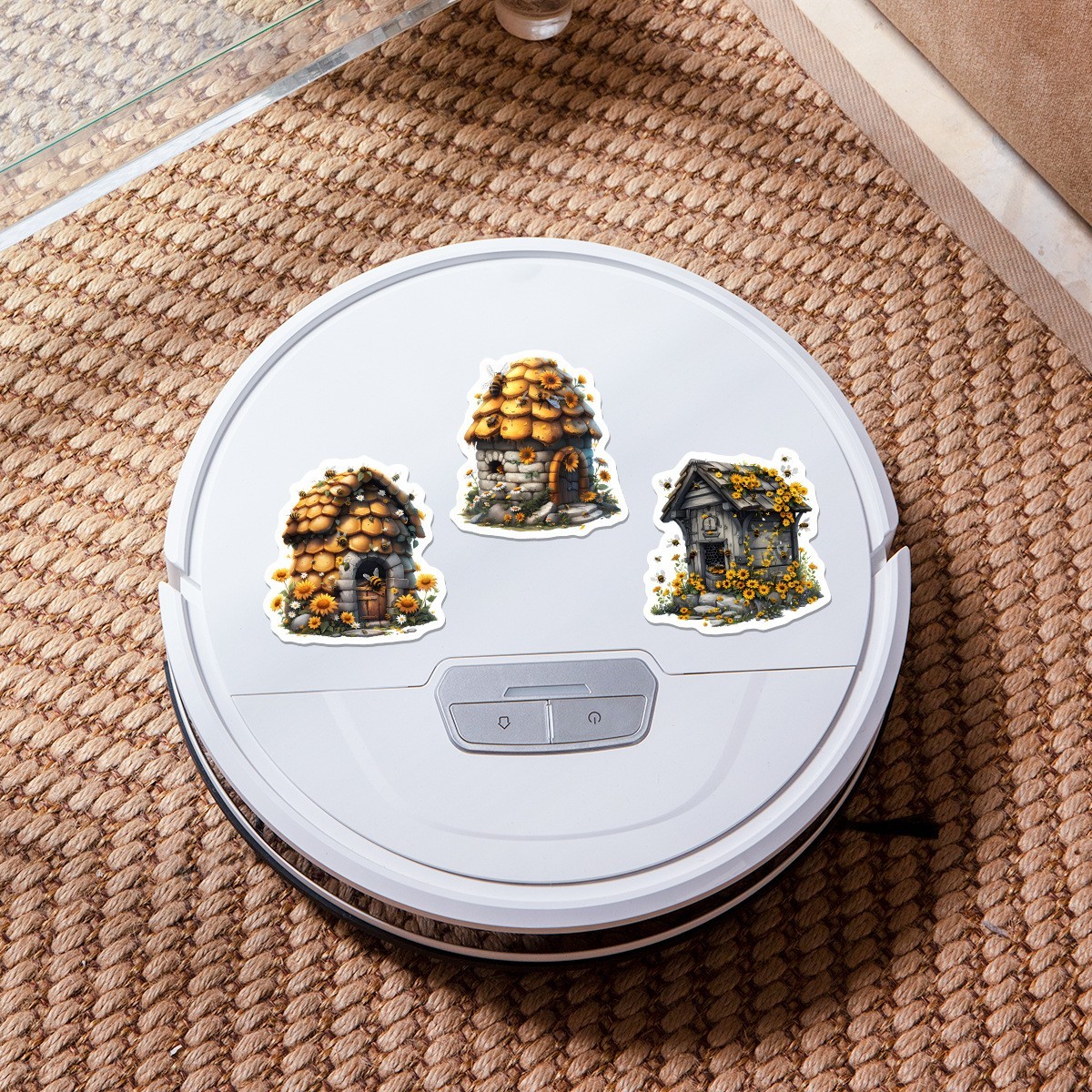50pcs Waterproof Vinyl Stickers Honey Bumble Bee Luggage Phone Car Water Bottle