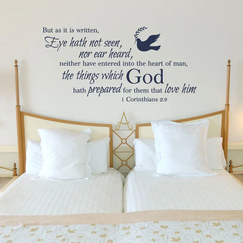 Christian Wall Stickers Corinthians 2;9 Bible Verses God Admonitions Religious