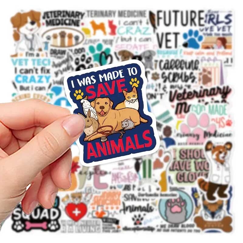 VET Vinyl Stickers [A]Future VETERINARIAN Animal Doctor DOG CAT~WATERPROOF Decal