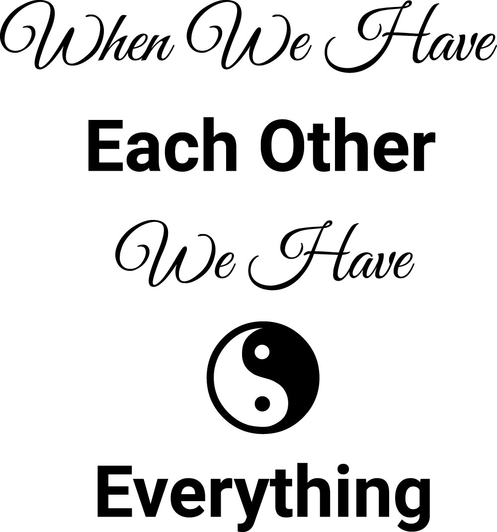 Wall Decal Quote Everything Love Home Family Interior Vinyl Decor gz432